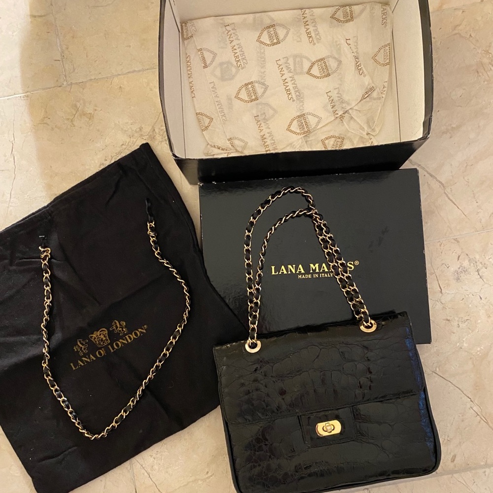 Lana Marks Crocodile purse
